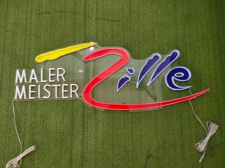 精准还原，点亮品牌：“MALER MEISTER Zille”定制LED霓虹灯招牌的卓越工艺